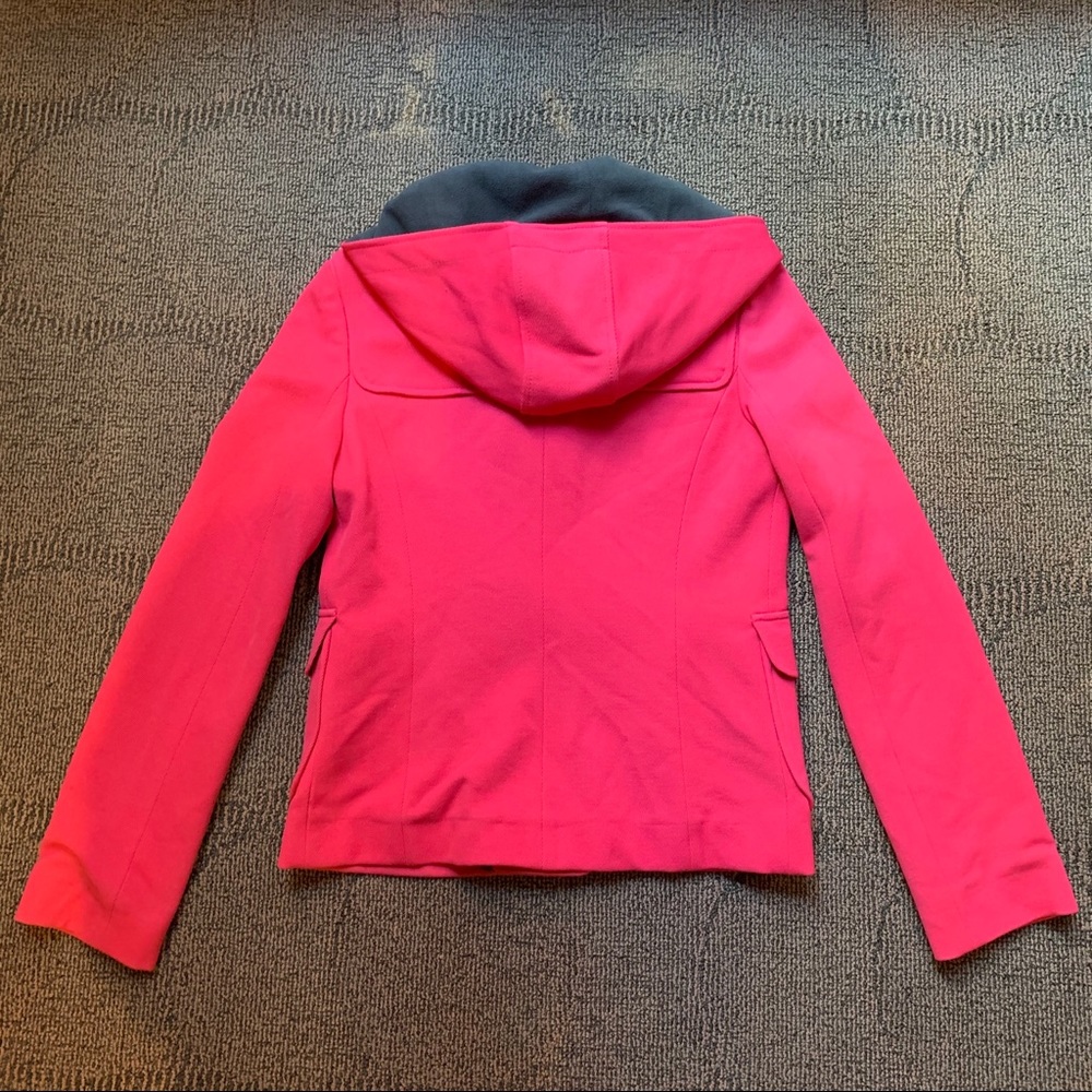 MOSCHINO - Fuchsia Lined Hooded Duffle Coat, M - Picture 6 of 6